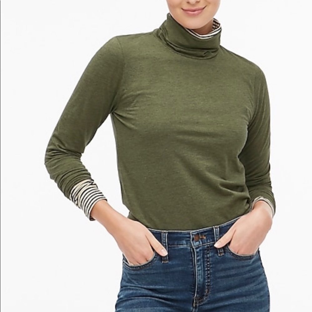 Jcrew tissue turtleneck long sleeve